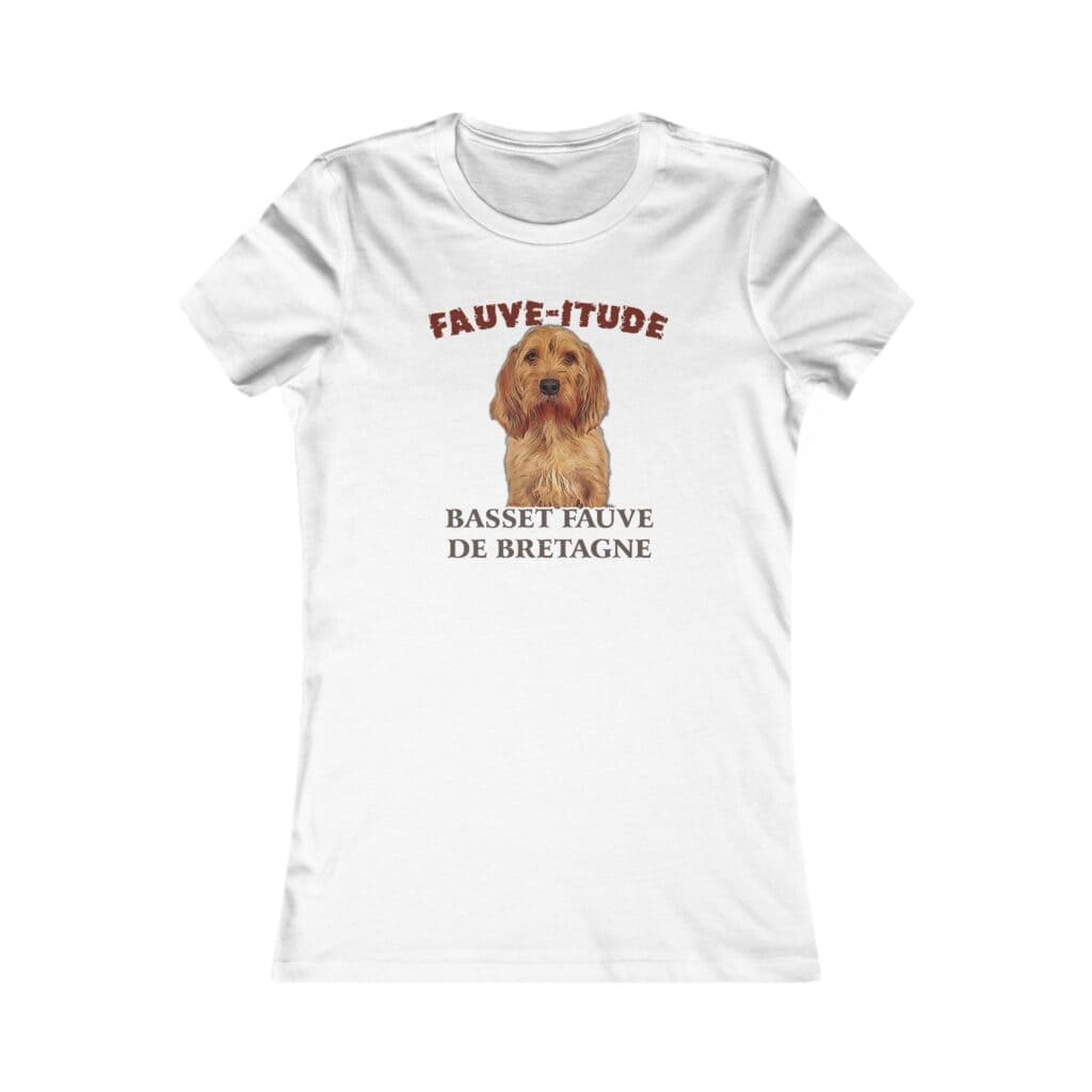 Basset Fauve de Bretagne dog printed on T-shirt