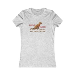 Gray shirt with Basset Fauve de Bretagne design.